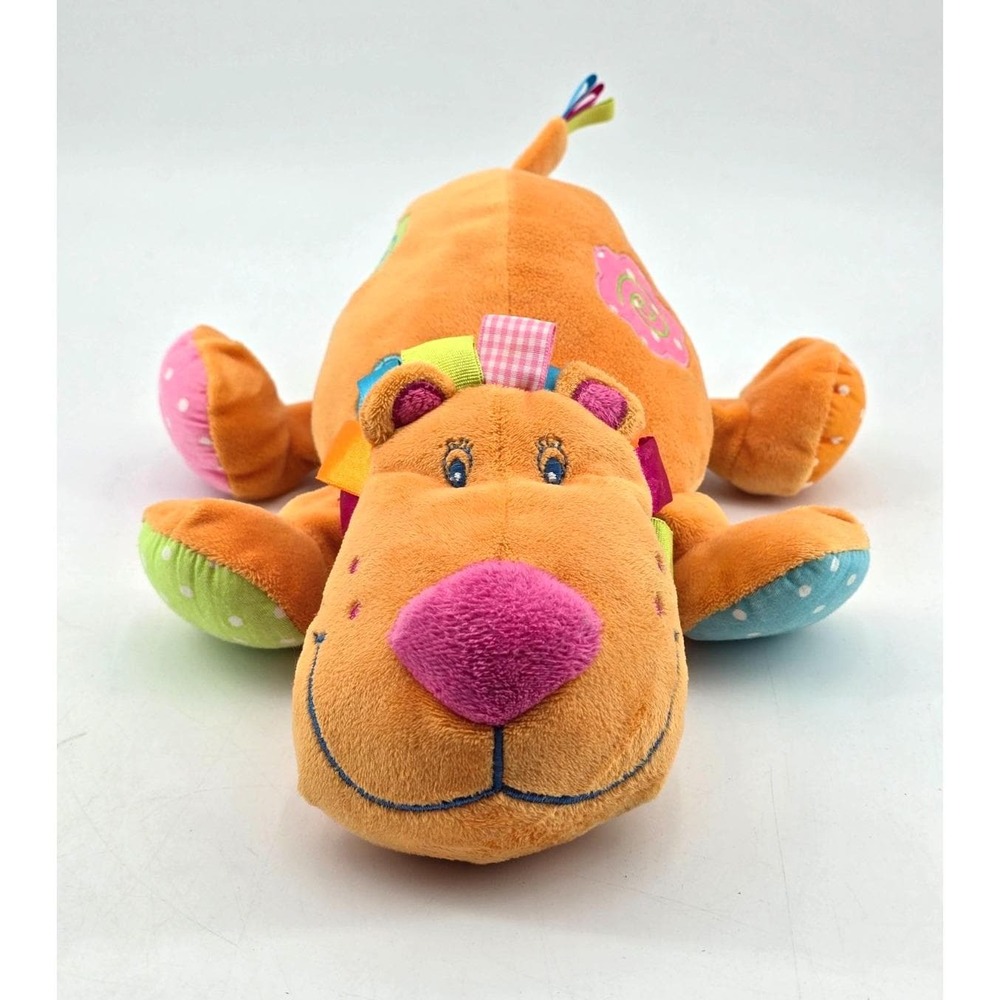 O'Camille Caroleann Orange Lion Plush Colorful Baby Lovey Stuffed Animal Canada